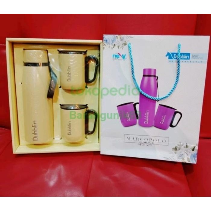 Termos Dan Gelas Mug Dubblin MARCOPOLO Gift set