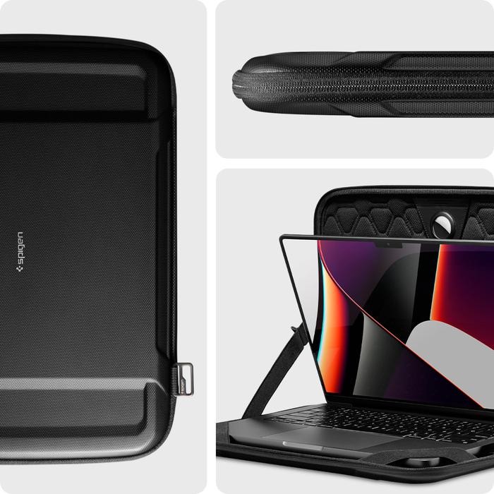 PROMO TERBATAS TAS LAPTOP MACBOOK PRO 14/16 2021 SPIGEN RUGGED ARMOR PRO SLEEVE CASE TERMURAH