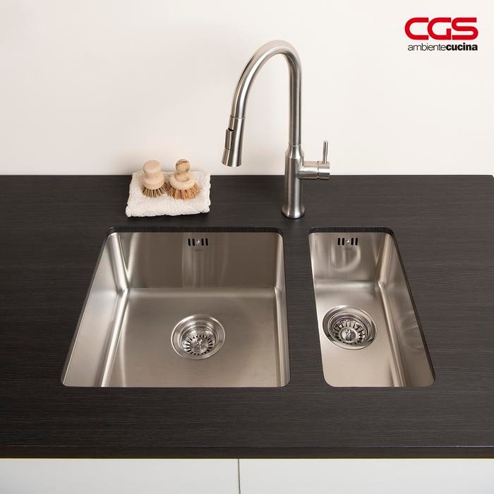 Kitchen Sink Bak Cuci Piring Dapur Stainless Steel 1 Lubang CGS SICILY 44-IU Sink - Paket Kitchen