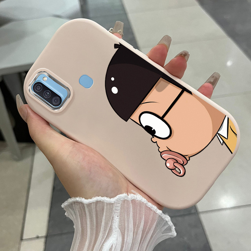 Casing Hp Untuk Samsung Galaxy A11 M11 Case Casing Anime pola HP Kesing bulat gemuk Silikon Softcase