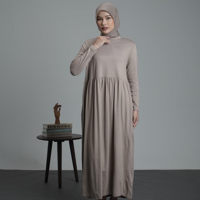 [DAUKY] Gamis Basic Inner Panjang Wanita Muslim Dewasa Remaja Inner Dress Laudya