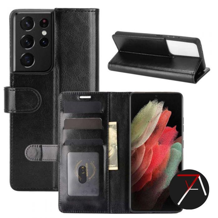 Samsung S21 Ultra S21Ultra Flip Wallet Dompet Kulit Leather Cover Case