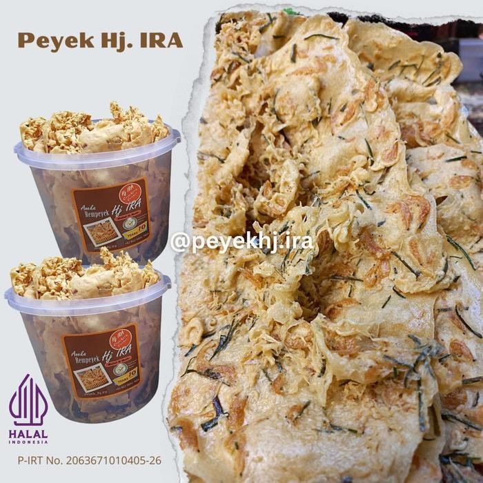 

SIAPKIRIM Peyek / Rempeyek Hj. IRA - udang rebon - toples 5 liter READY STOCK