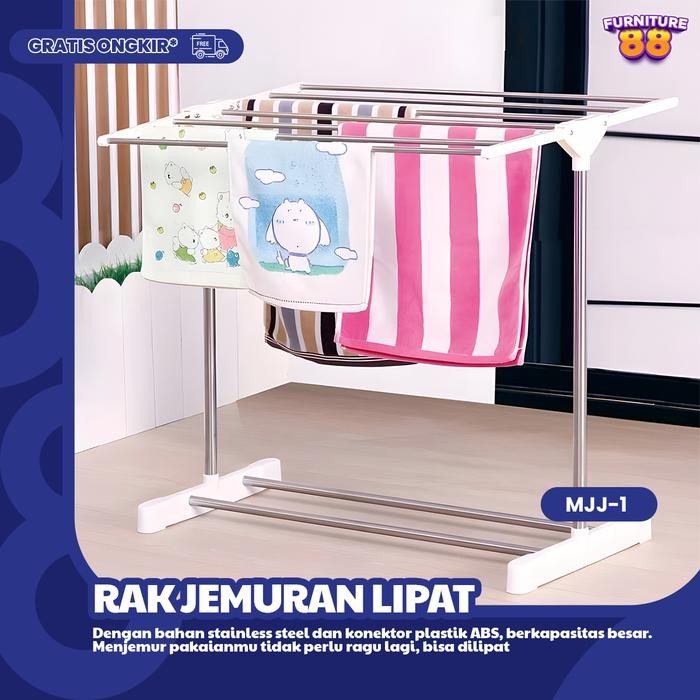 Ikea Livien - Jemuran Handuk Rak Jemuran Pakaian Rak Handuk Jemuran Baju Dapat Dilipat Jemuran