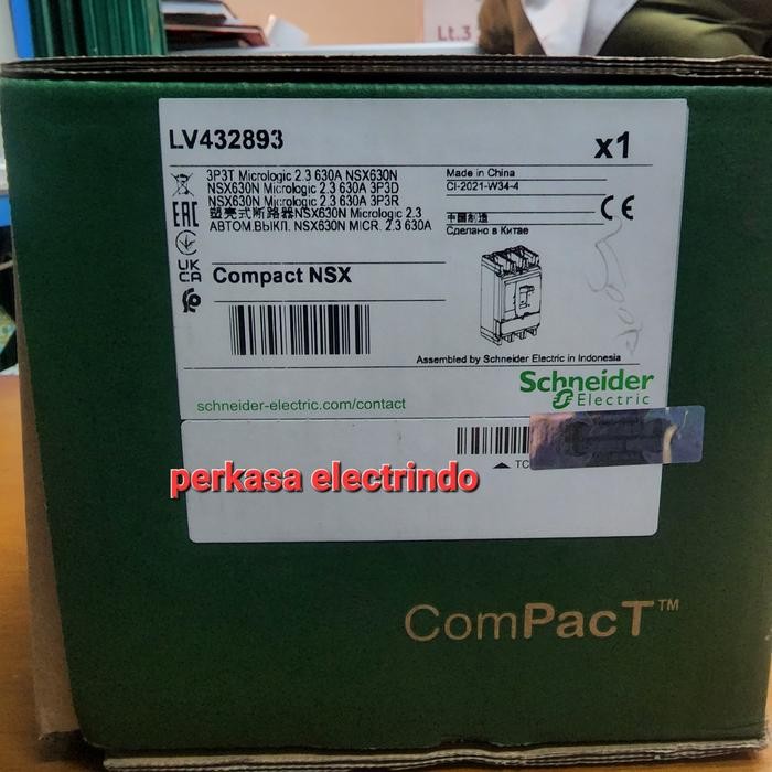 Terhemat Mccb Schneider Nsx630N 3P 630A 50Ka Lv432893 Terlariss 