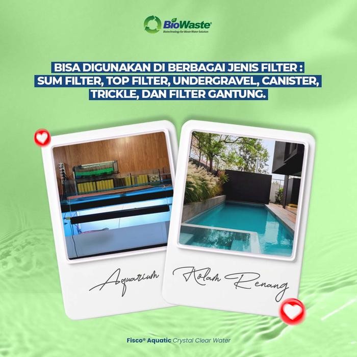 BIO FIBER COTTON CRYSTAL BALL MEDIA FILTER AQUARIUM & KOLAM RENANG