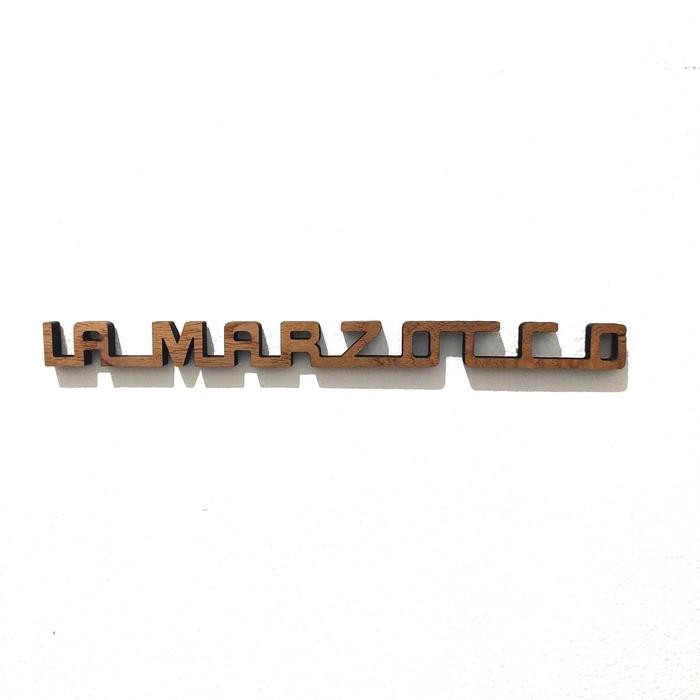 LA MARZOCCO WOOD STYLE LOGO