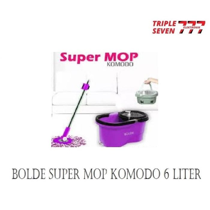 BOLDE SUPER MOP KOMODO 6 LITER SPIN MOP PENGERING BISA DILEPAS BOLDE