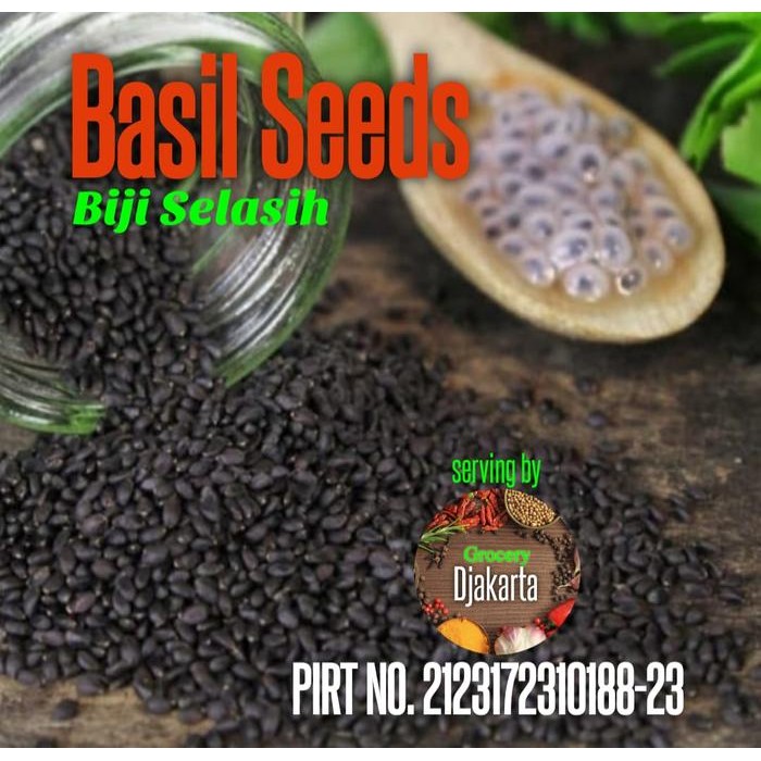 

Terbaru Biji Selasih Basil Seeds Premium Import Kering 1Kg