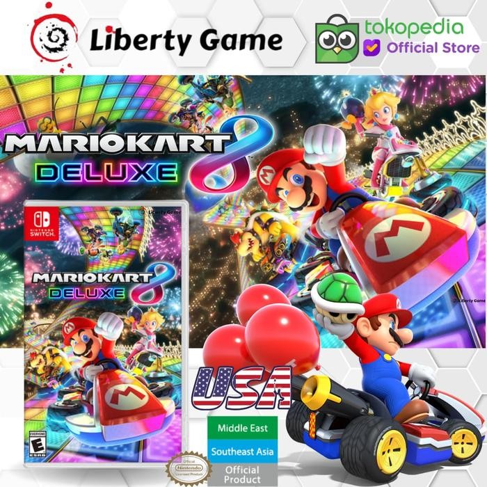 Pilihan- Nintendo Switch Mario Kart 8 / Mario Kart8 Deluxe (Reg Usa / English)