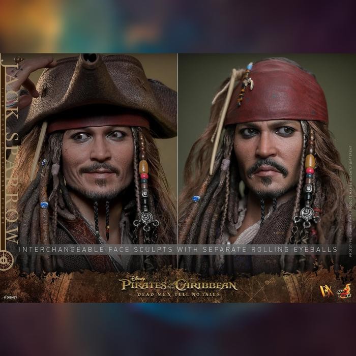 Bisa E-Faktur Dp Po Hot Toys 1/6 Dx38 Jack Sparrow Deluxe Pirates Of The Caribbean