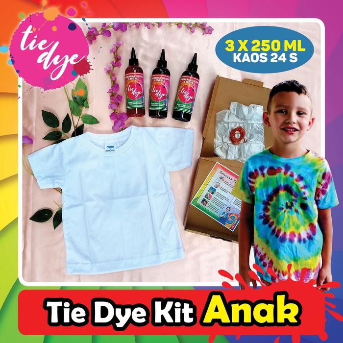 

Promo Tie Dye Kit Anak / Paket Tie Dye Anak / Pewarna Tie Dye / 250 Ml / 24S Diskon