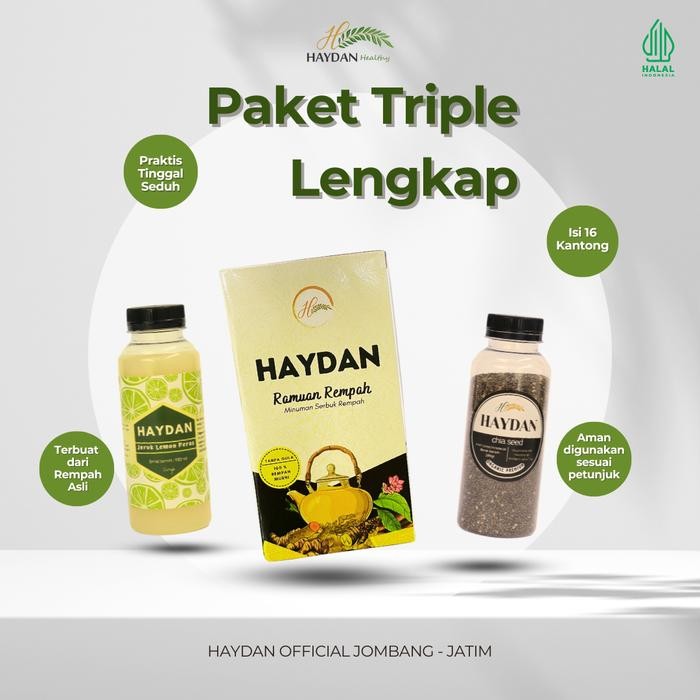 

Promo Minuman Teh Haydan Paket Triple Lengkap 8 Hari Terlaris
