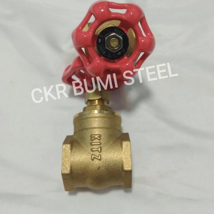 GATE VALVE 3/4" INCH KUNINGAN / STOP KRAN 3/4" INCH KUNINGAN