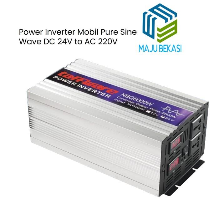 POWER INVERTER 24V 6000 WATT 5000 WATT POWER INVERTER MOBIL PURE SINE WAVE DC 24V TO AC 220V