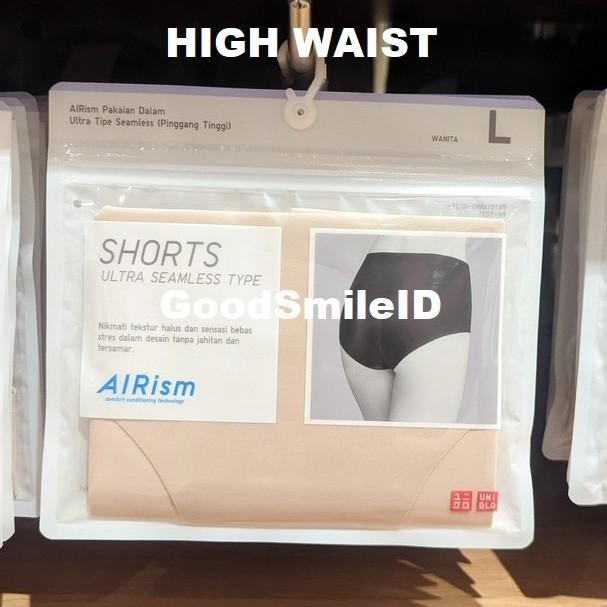 Pilihan- Airism Cd Wanita Pakaian Dalam Ultra Seamless Celana High Waist Uniqlo