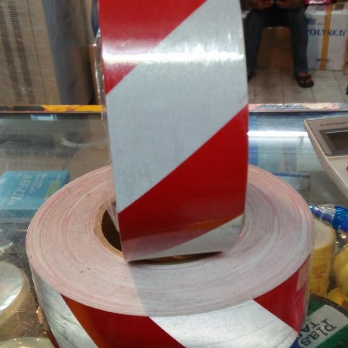 sticker-stiker-scothlite-scotlite reflective 3m merah putih