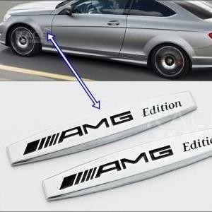 Emblem Fender AMG Edition Mercedes Benz / Fender Samping Mobil Premium
