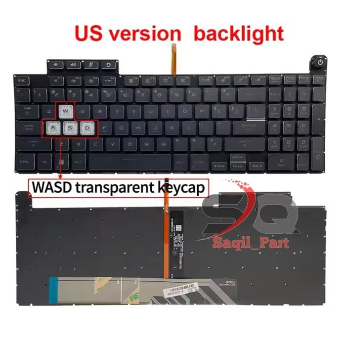 Keyboard Asus Tuf Gaming F15 Fa507 Fa507R Fx507 Fx507Re Fx507Zc Fx507Ze Fx507Zr Ga507 Fx517