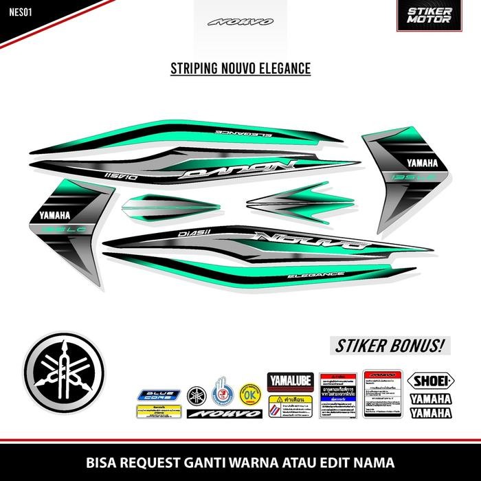 STRIPING NOUVO ELEGANCE GRAFIS STICKER NOUVO LC NOUVO 135 NOUVO