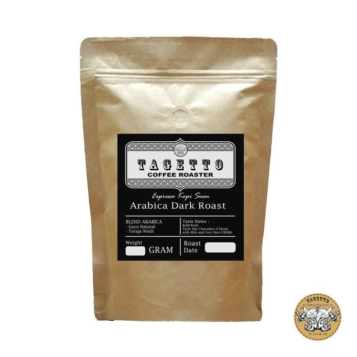 

BIJI KOPI ESPRESSO KOPI SUSU ARABIKA DARK ROAST 1KG ARABICA BEAN GROUND BUBUK 1 KG TAGETTO COFFEE