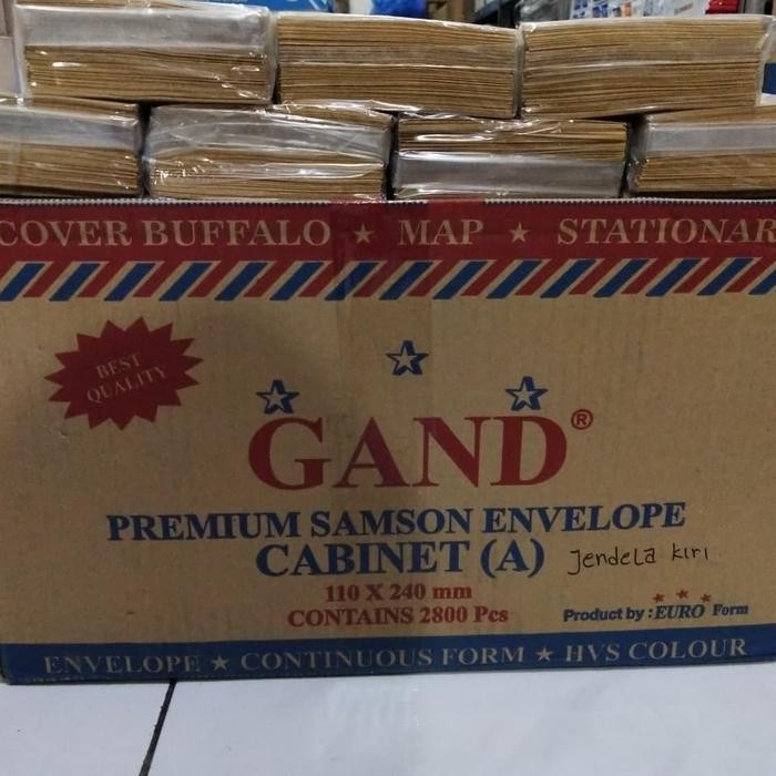 

AMPLOP COKLAT KABINET SEAL JENDELA KIRI GAND 80GR - 110 X 240MM KODE 882