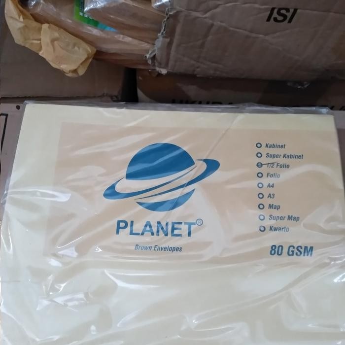 

AMPLOP COKLAT UKURAN 1/2 FOLIO ISI 100 LEMBAR KODE 1417