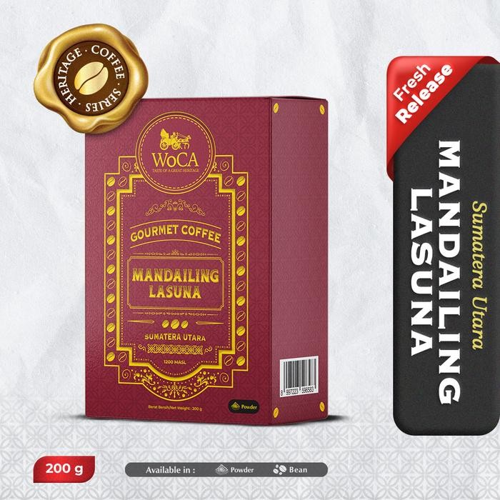 

WoCA Heritage Coffee Mandailing Lasuna 200g