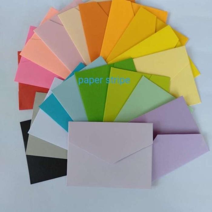 

100 LB AMPLOP WARNA WARNI AMPLOP MINI VINTAGE UKURAN 6X8CM A8 SPEKTRA PAPER KODE 1206