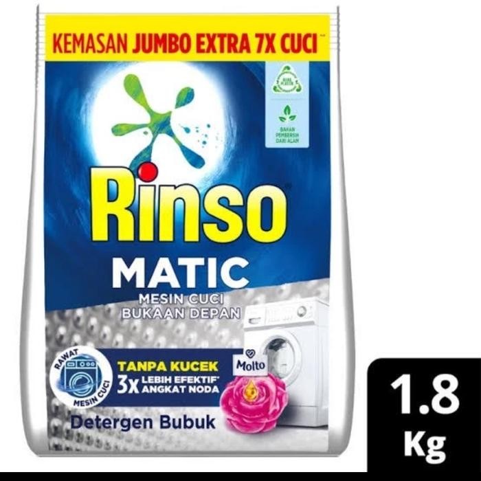 NEW PRODUK RINSO MOLTO MATIC BUBUK 2 KG & 1.8 KG DENOK37