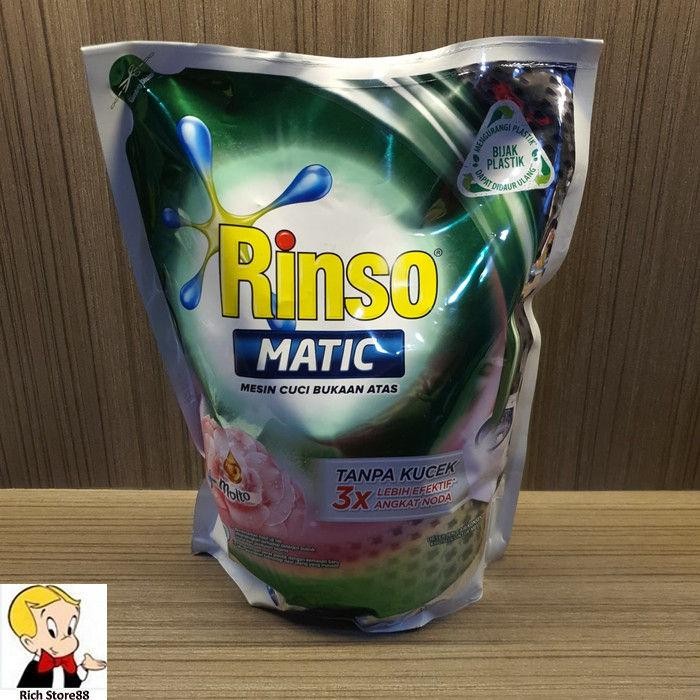 NEW PRODUK RINSO MATIC + MOLTO DETERJEN CAIR MESIN CUCI BUKAAN ATAS 1.6 LITER DENOK37
