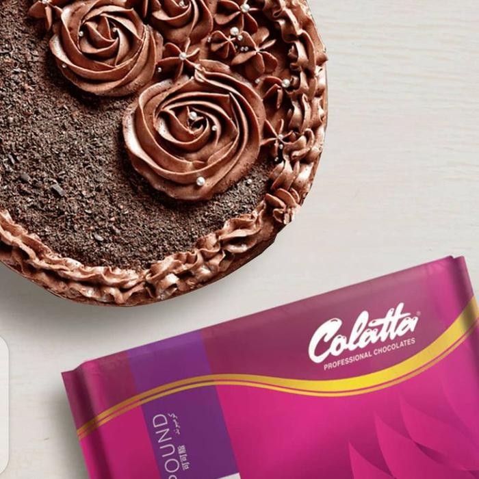 

Colatta Dark Chocolate Compound 1 Kg/ Coklat Batangan 1 Kg Colatta