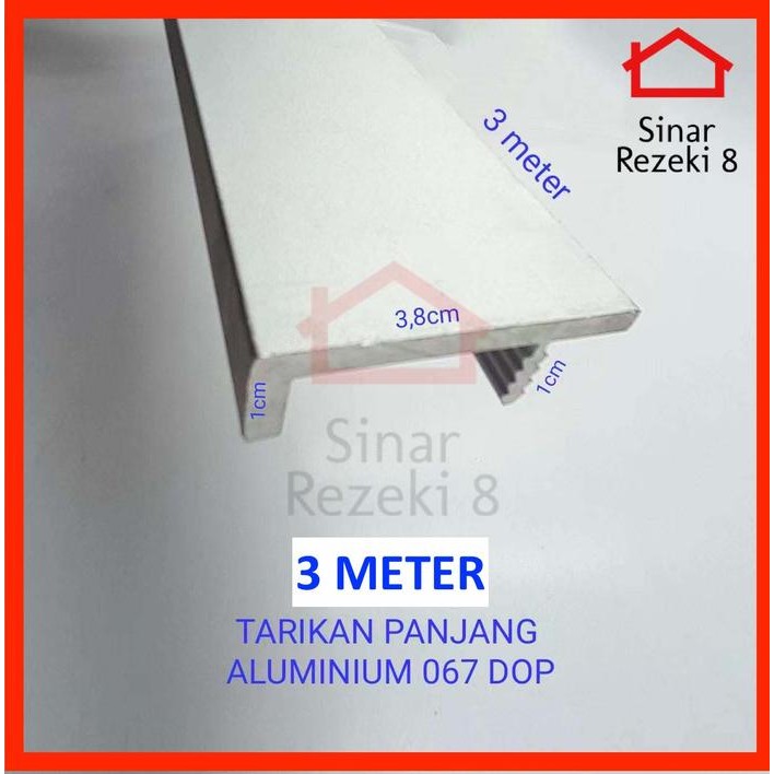 Tarikan Handle Lemari Profil Aluminium 067 Lis Frame Pintu Minimalis