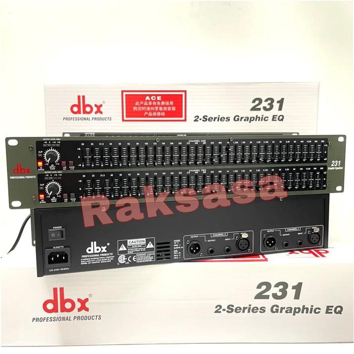 Equalizer dbx 231(2-Series Graphic EQ) Bagus Murah Equaliser DBX 231