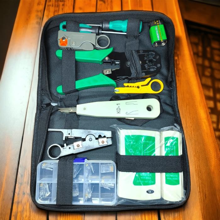 tools set lan crimping rj 45 utp ftp cable / crimping tool set