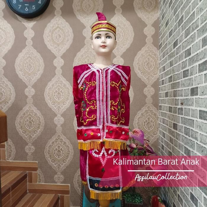 PAKAIAN TRADISIONAL KALIMANTAN BARAT //BAJU ADAT KALIMANTAN BARAT ANAK