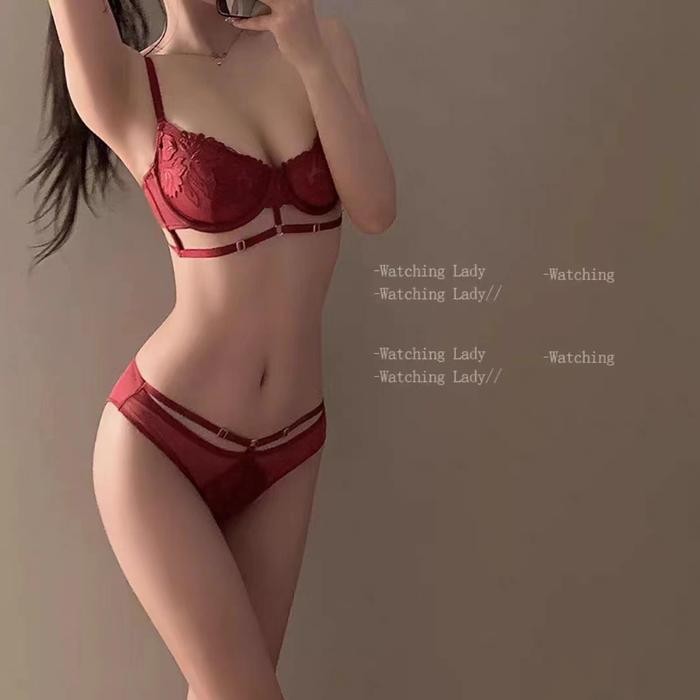 Madison Bra Set Panties Bh Kawat Wanita L Renda Gstring Setelan