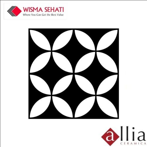 Keramik 20x20 Allia Batik Dinding / Lantai Batik Matte Mozaik - Putih