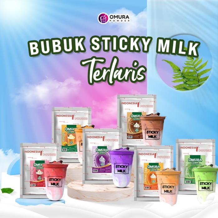 

Bubuk Minuman Es Sticky Milk Premium Rasa Matcha / Green Tea 1 Kg Mengandung Gula Susu Dan Krimer Es