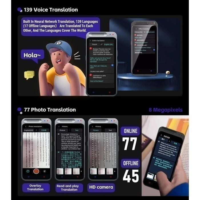 

Z6 - Portable Smart Translator - Alat Penerjemah Hingga 138 Bahasa