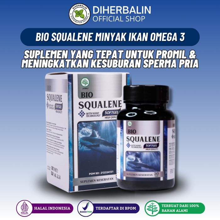 Bio Squalene Promil Penyubur Sperma Pria Pengental Sperma Air Mani Encer Sperma Kosong
