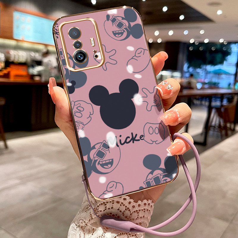 Casing Hp Untuk Xiaomi 11T 11T Pro Case Kartun Mickey Kasing Softcase mata Kesing baru lunak pelindu