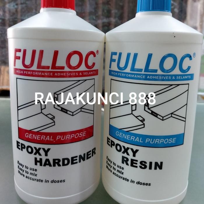Lem Epoxy Fulloc / Lem Epoxy Hardener / Lem Besi / Lem Kayu 1Kg