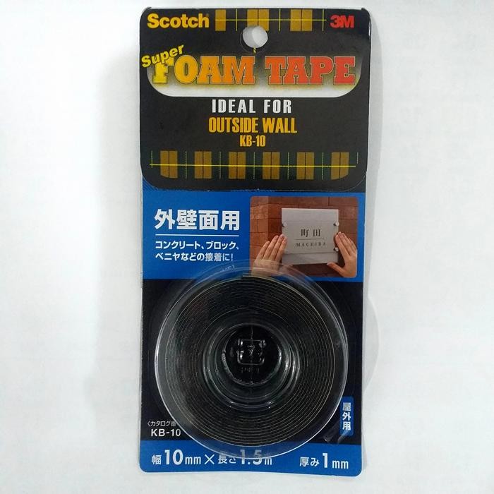 

Stok Baru Scotch Super Foam Tape KB-10 Ideal For Outside Wall