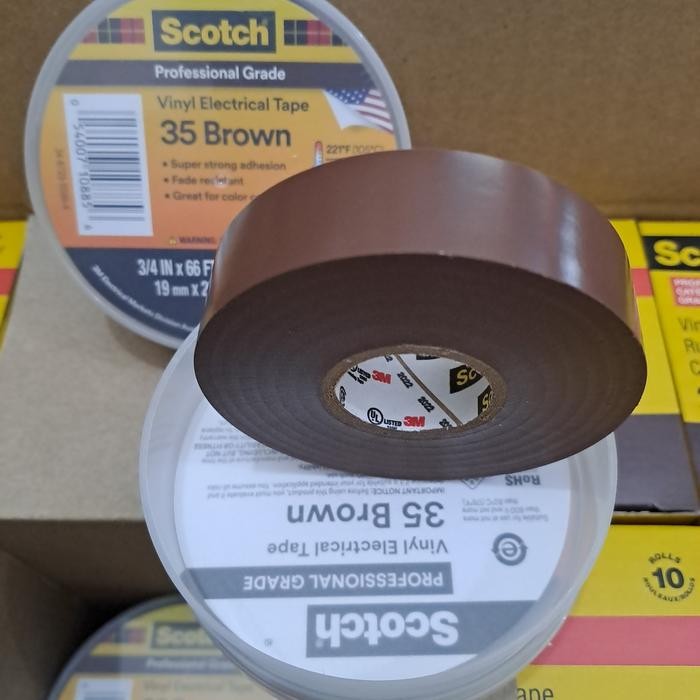 

Stok Baru 3M scotch 35 Brown
