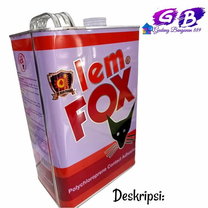 

Stok Baru LEM FOX GALON 2 5 KG KEMASAN JUMBO