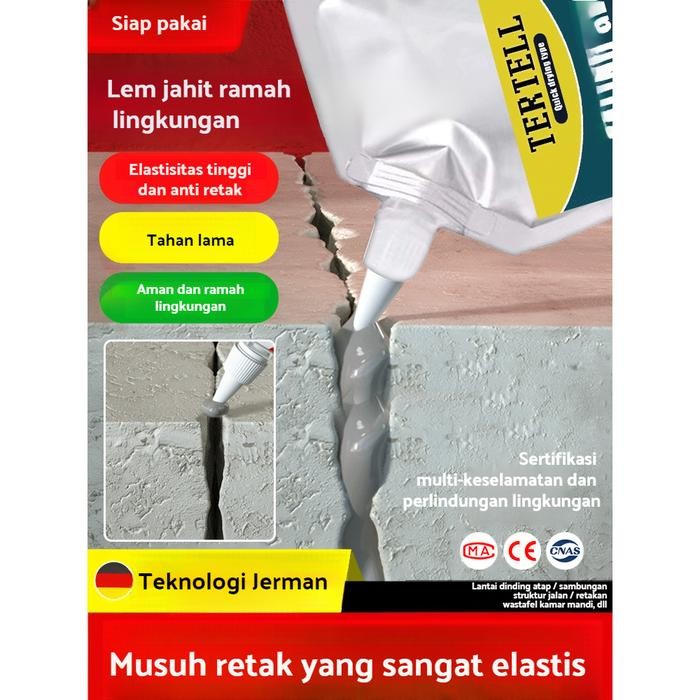 

Stok Baru Lem pot elastis tinggi multifungsi yang cepat kering 500G/Lem King Grouting Anti Bocor
