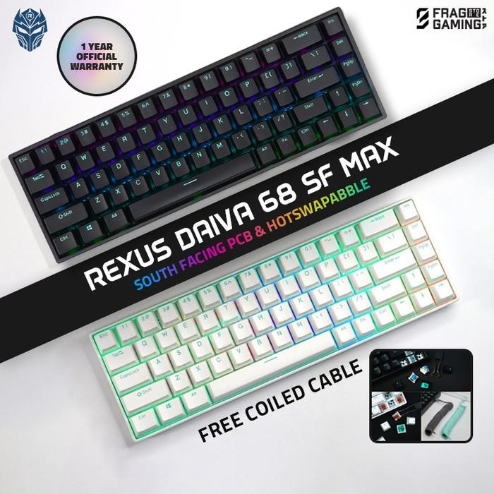 Rexus Daiva 68 SF Max D68SF DaivaSFMax SFMax Keyboard Gaming Wireless