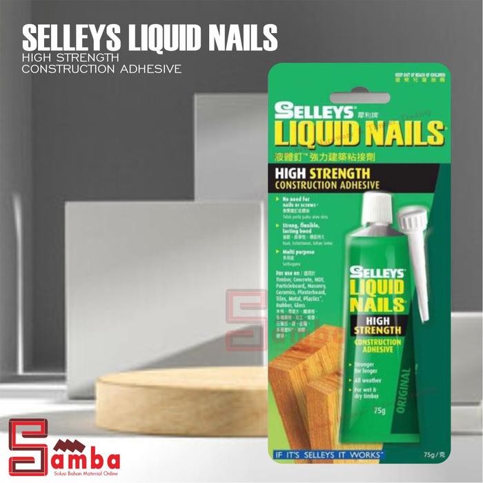 

Stok Baru SELLEYS LIQUID NAILS HIGH STRENGTH / PEREKAT SERBA GUNA - 75 GRAM