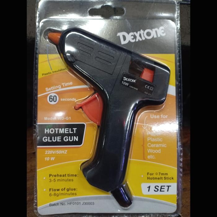 

Stok Baru Glue Gun Kecil 10W merk dextone/ Lem tembak